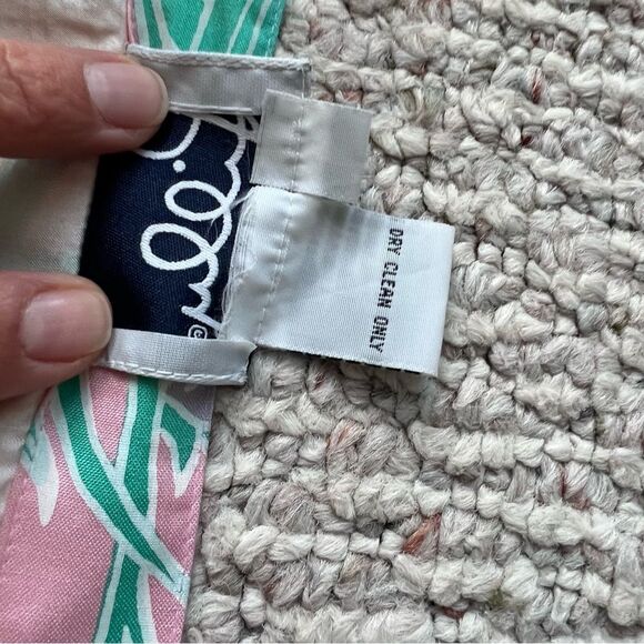 Lilly Pulitzer Vintage White Label 100% Silk Floral Maxi Skirt - Picture 7 of 11